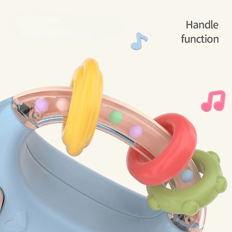 Muzikale Fopspeenfles Rammelaar – Educatief Speelgoed & Verzachtende Muziek voor Baby’s 0-12 Maanden