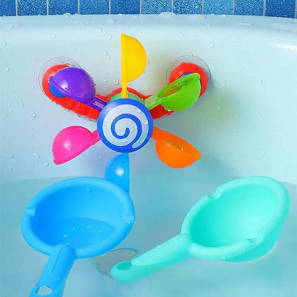 Kleurrig Waterwiel Badspeelgoed – Zuignap Watersproeier & Douche Speelset voor Baby’s & Peuters | Cadeau voor Kinderen