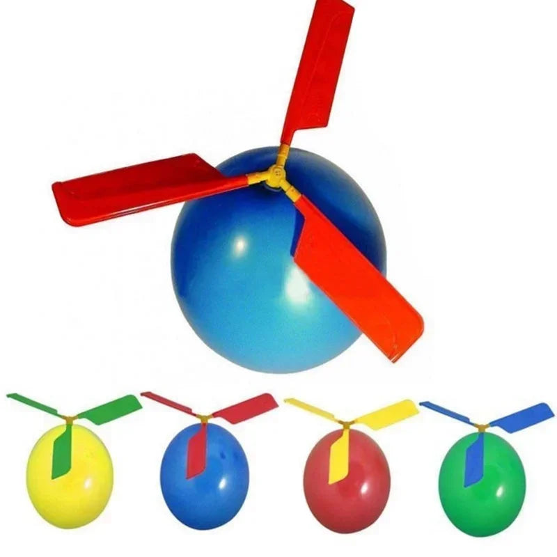 10pcs Helikopter Ballonnen - Vliegend Speelgoed Aangedreven voor Buiten Spellen en Verjaardagsfeesten