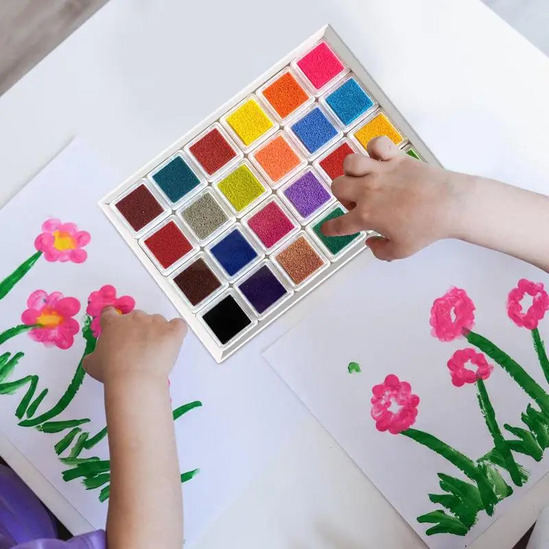 Veilige Vingerverf Set – 24 Kleuren | Creatief Knutselen voor Kinderen