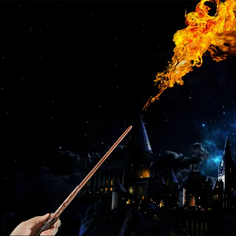 Cosplay Elektronische Vuurflitser | Magische Toverstaf Vlammenwerper, Goocheltrucs en Professionele Accessoires voor Magiërs