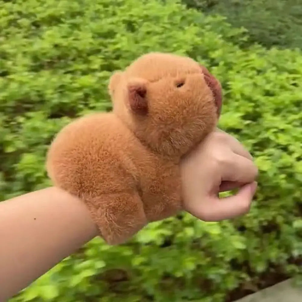 Pluche dierenarmbanden - Capybara om te klikken - Interactief en knuffelig speeltje voor kinderen, verjaardagscadeau