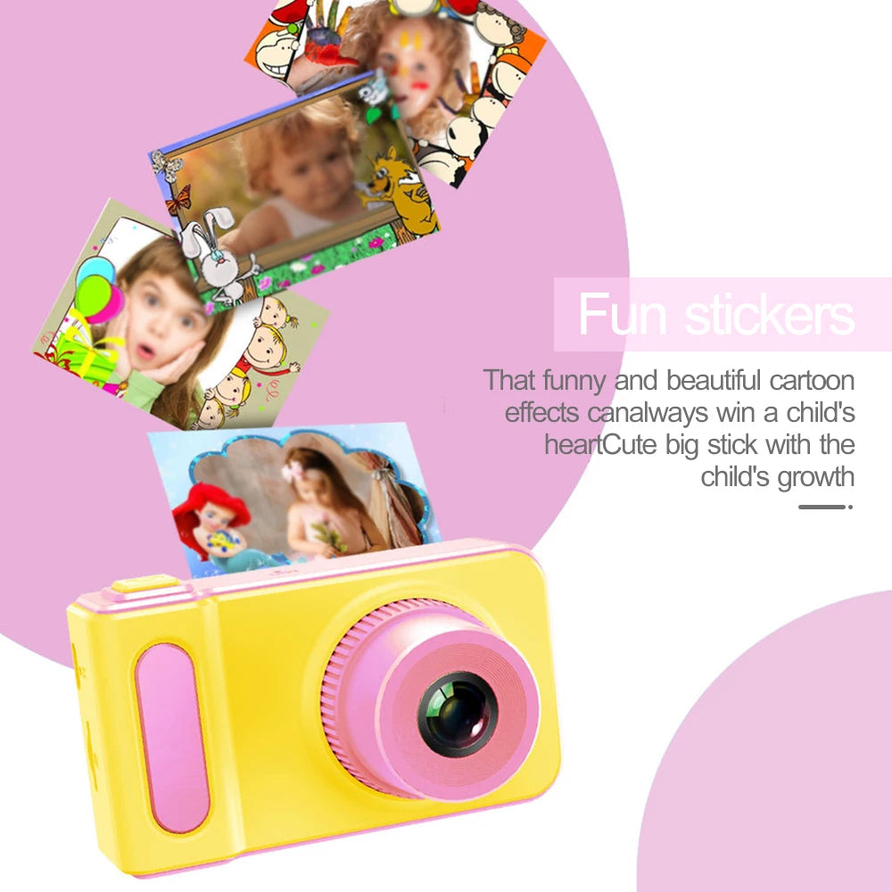 Kinderfotocamera met 2-inch scherm - 8 MP digitale videocamera, perfect cadeau voor Kerstmis en verjaardagen van jongens en meisjes.