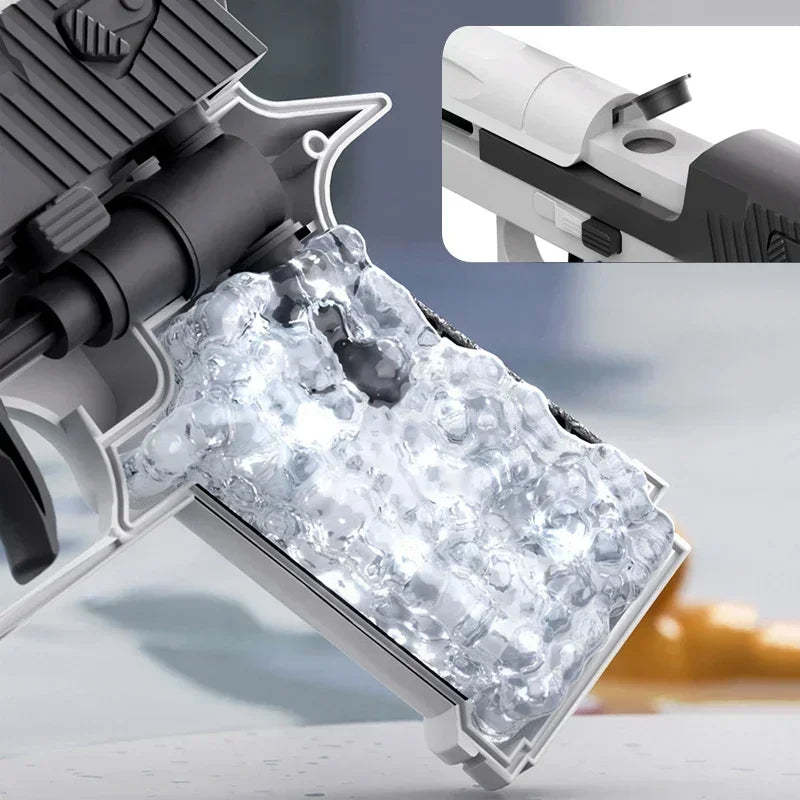 Mini Woestijn Adelaar Continu Vuur Mechanisch Waterpistool Klein Zomerpistool Buiten Strand Speelgoed Arm Kinderen Waterpistool