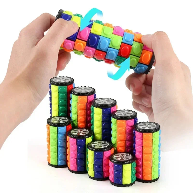 3D Roterende Cilinder Puzzel | Educatief Breinbreker Speelgoed