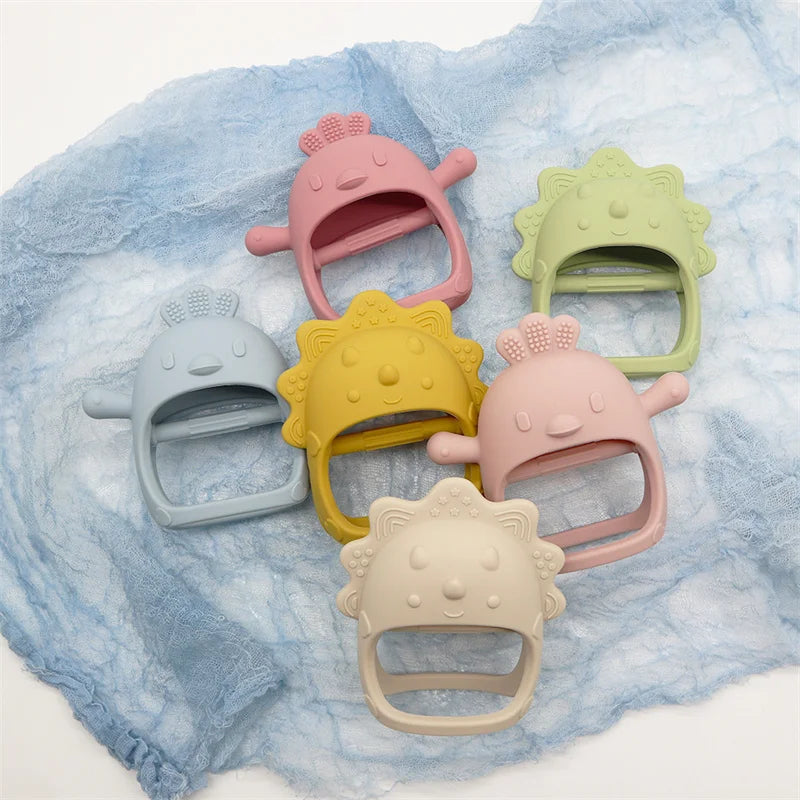 Nieuw Ontwerp Zachte Siliconen Bijtringen voor Baby | Kauwbare Baby Speelgoed Hanger