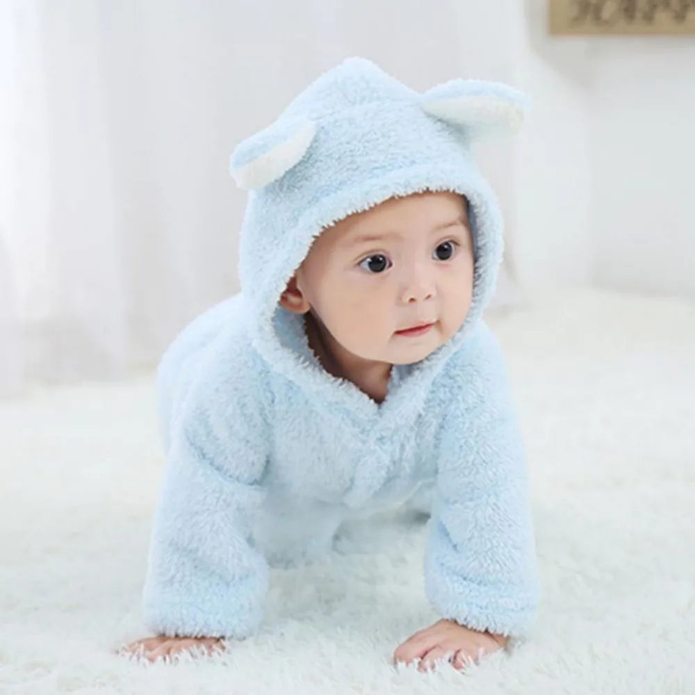 Winter Warme Fleece Babyrompers | Dieren Overall Baby Jumpsuits Kostuum