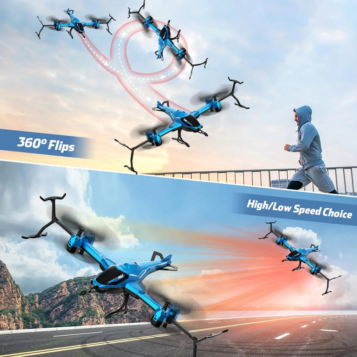 Alles-in-1 RC Helikopter | 360° flip, obstakelvermijding & LED-verlichting