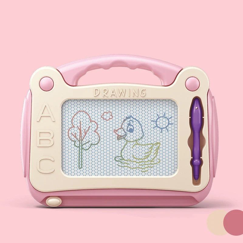 Mini Magnetisch Tekenbord | Wisbaar Kleurrijk Schrijfbord met Pen, Graffiti Kunst & Educatief Voorschool Speelgoed