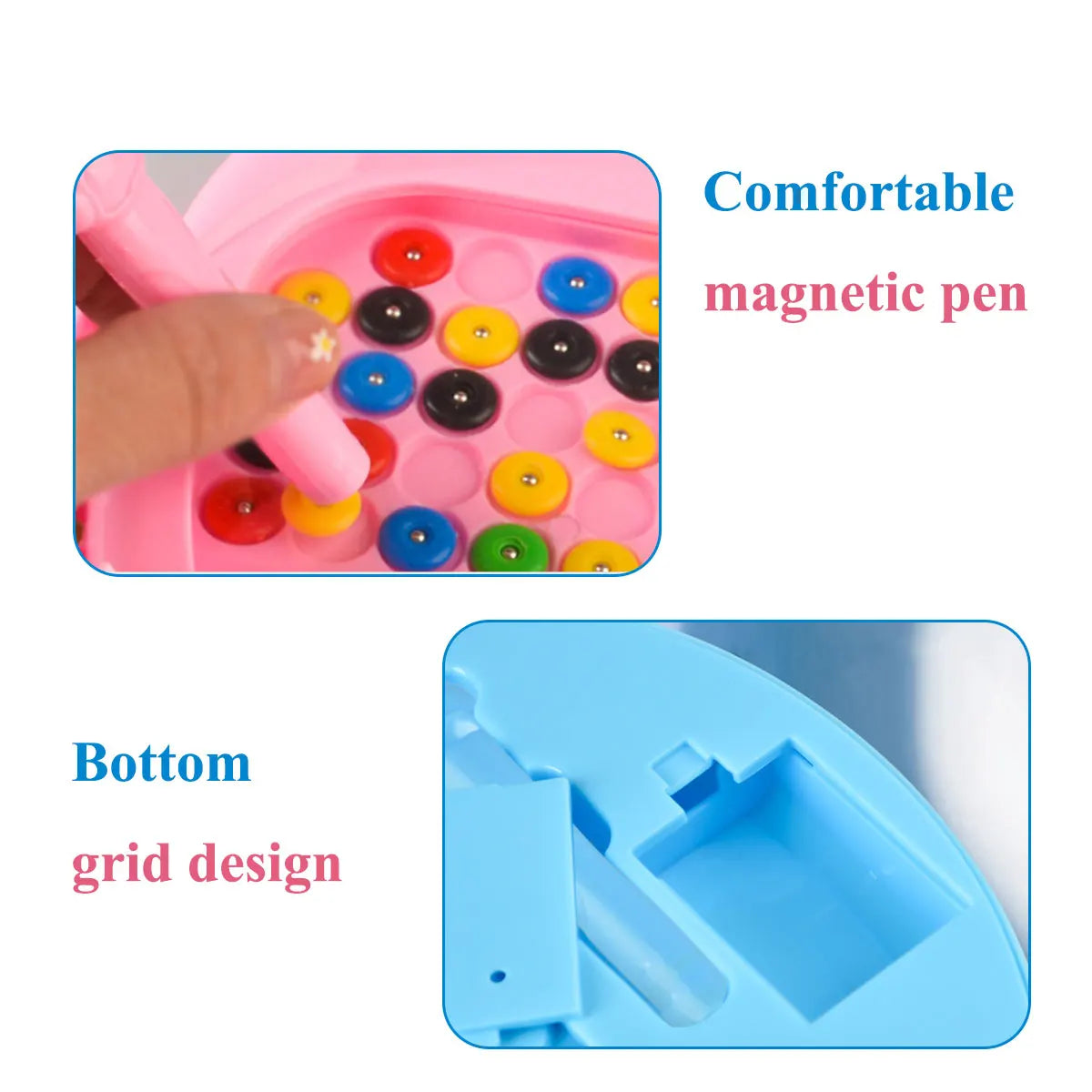 1 Stuk Magnetisch Doodle Bord voor Kinderen | Tekenspeelgoed met Pen & Kralen, Educatief Montessori Cadeau voor 3-8 Jaar