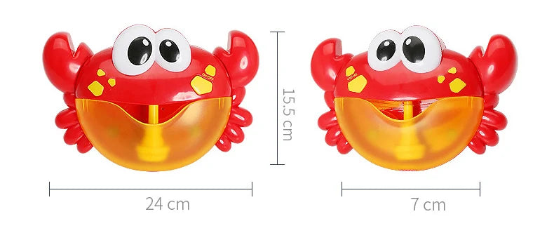 Muzikale Bellenblaas Krab | Badspeelgoed met bubbels & waterpret