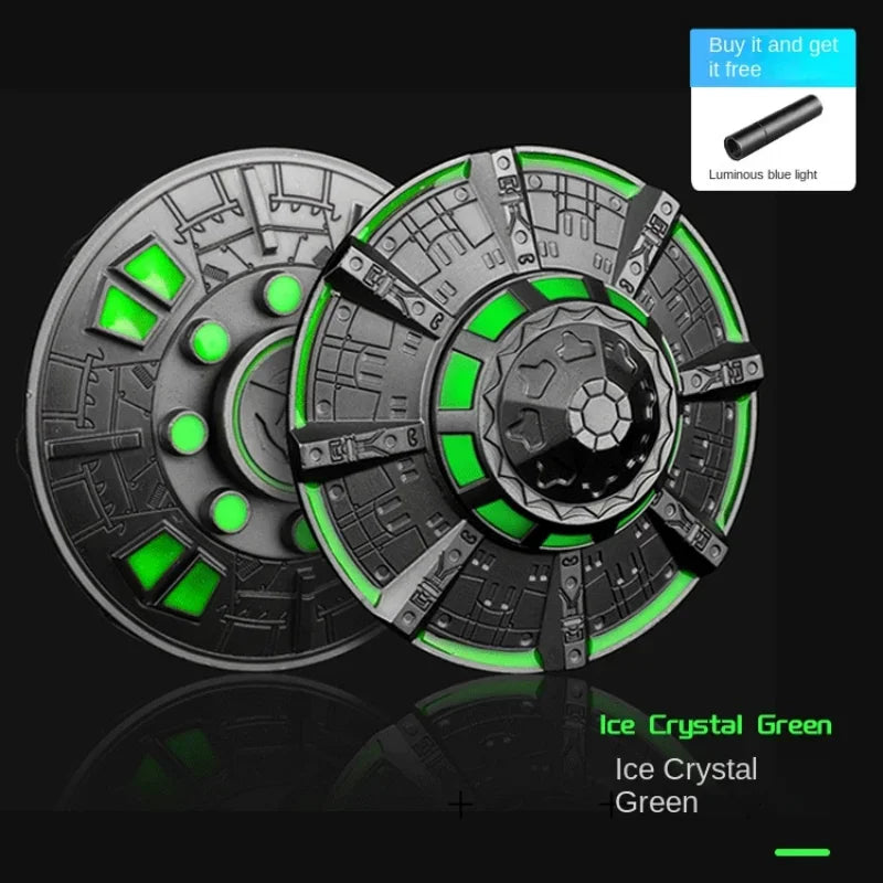 Cool Ruimteschip UFO Fidget Spinner | EDC Metaallegering Vingertop Gyroscoop, Ontspannend Speelgoed voor Kinderen & Volwassenen