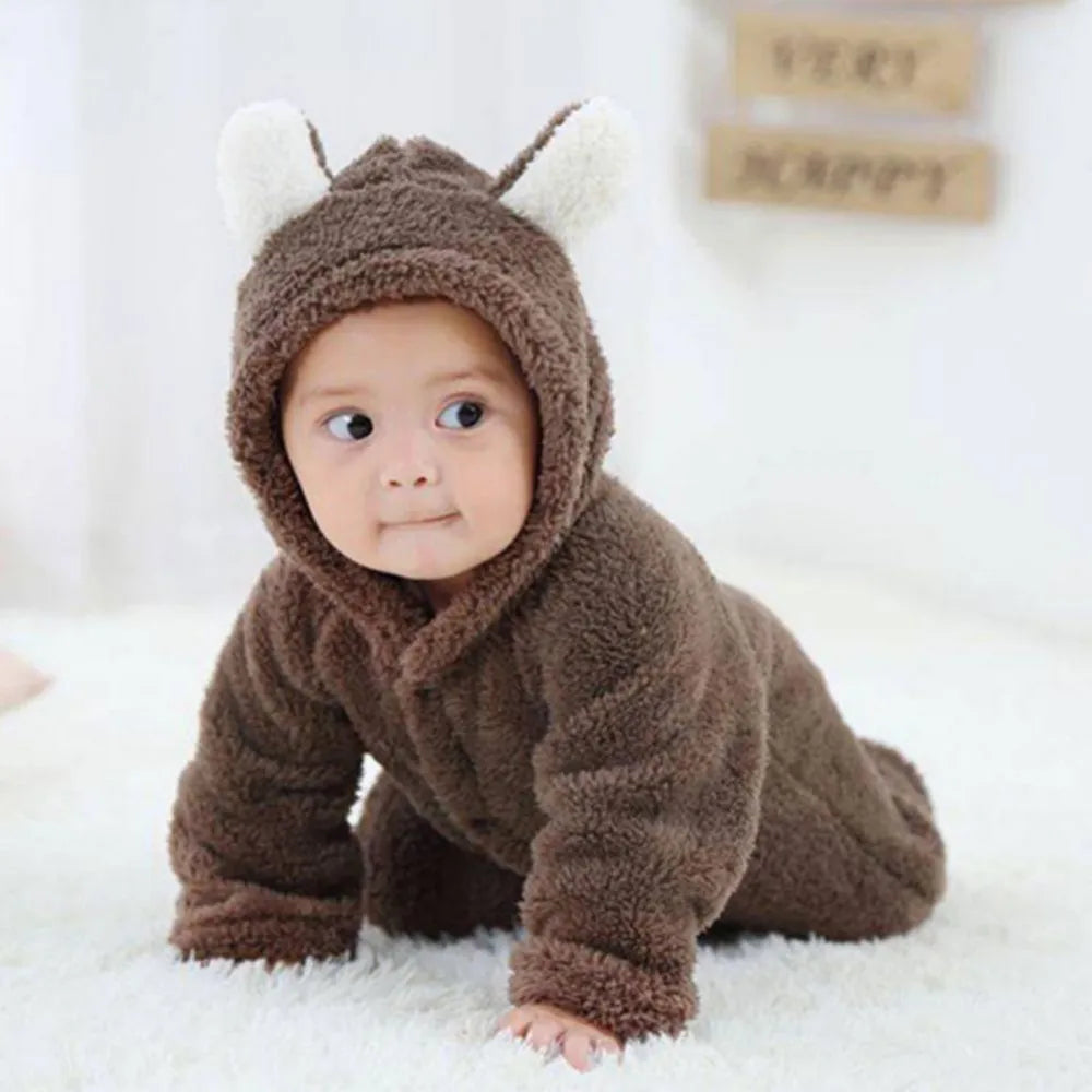 Winter Warme Fleece Babyrompers | Dieren Overall Baby Jumpsuits Kostuum
