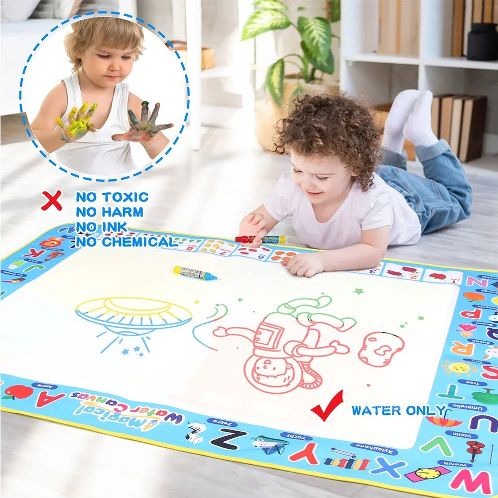 Magische Water Tekenmat 100x80CM | Montessori Doodle Bord