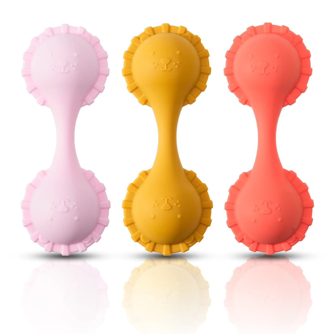 Siliconen Katten Bijtspeeltje voor Baby’s | 0-12 Maanden | Rammelaar & Sensorisch Speelgoed