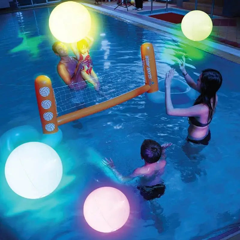 LED Ballon 16 Kleuren - Opblaasbare Verlichte Waterdichte Bal voor Strand, Zwembad, Bruiloften en Tuin
