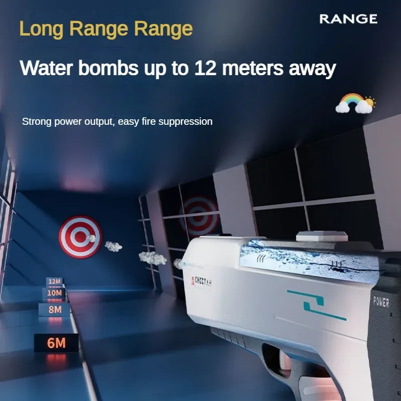 Automatisch Elektrisch Waterpistool met Hoge Druk – Waterspeelgoed voor Kinderen | Zwembadgevechten en Zomerspellen