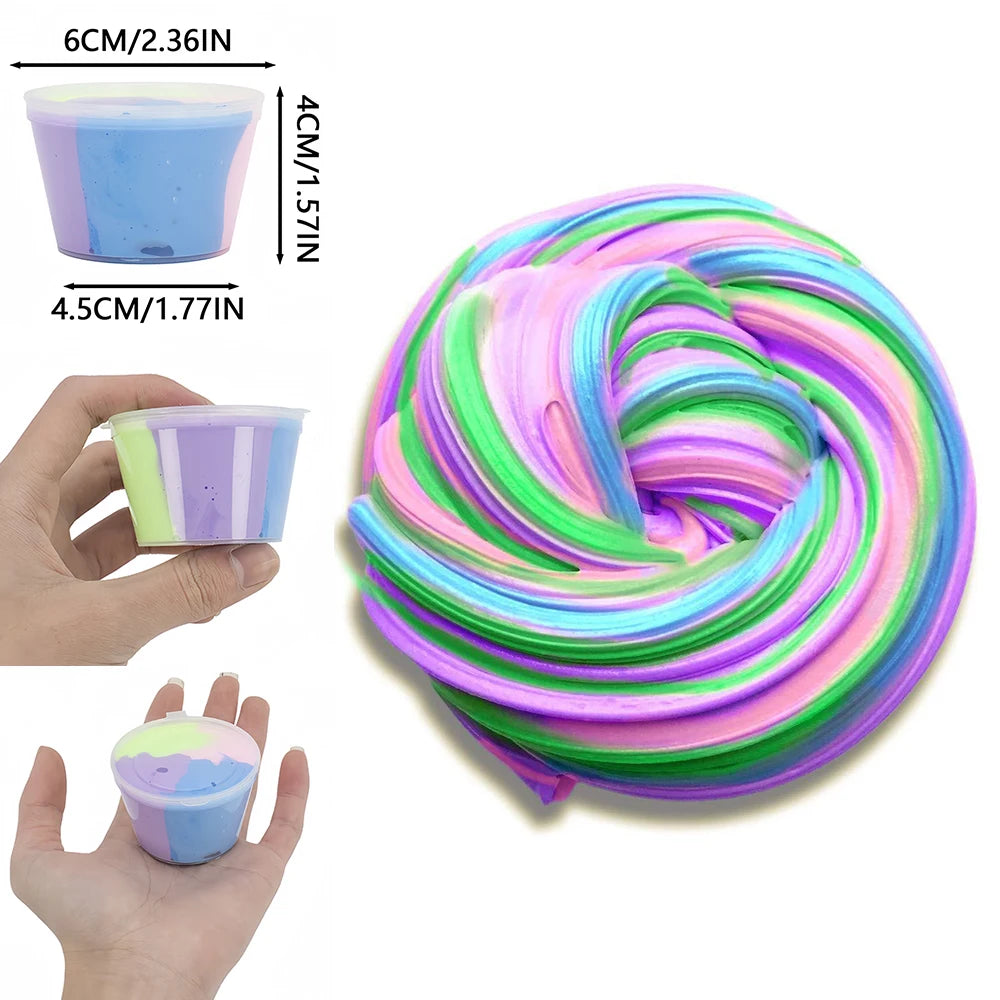Fluffy Slime | DIY Zacht Klei Materiaal, Lichtgewicht Putty Modelleer Speelgoed, Educatief en Creatief