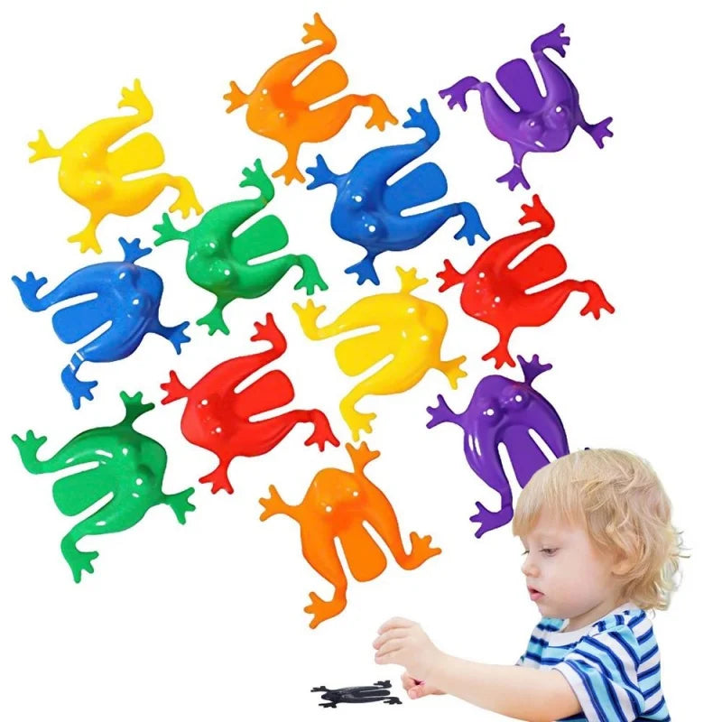 30pcs Press & Jump Kikkers - Stressverlichtend Speelgoed, Interactief Gezinsspel voor Kinderen