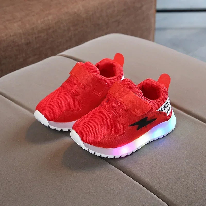 Kinder Tennis LED Sneakers | 2023 Voorjaar & Herfst, Glimlichten Schoenen voor Jongens & Meisjes, Baby Peuter Schoenen met Oplichtende Zolen