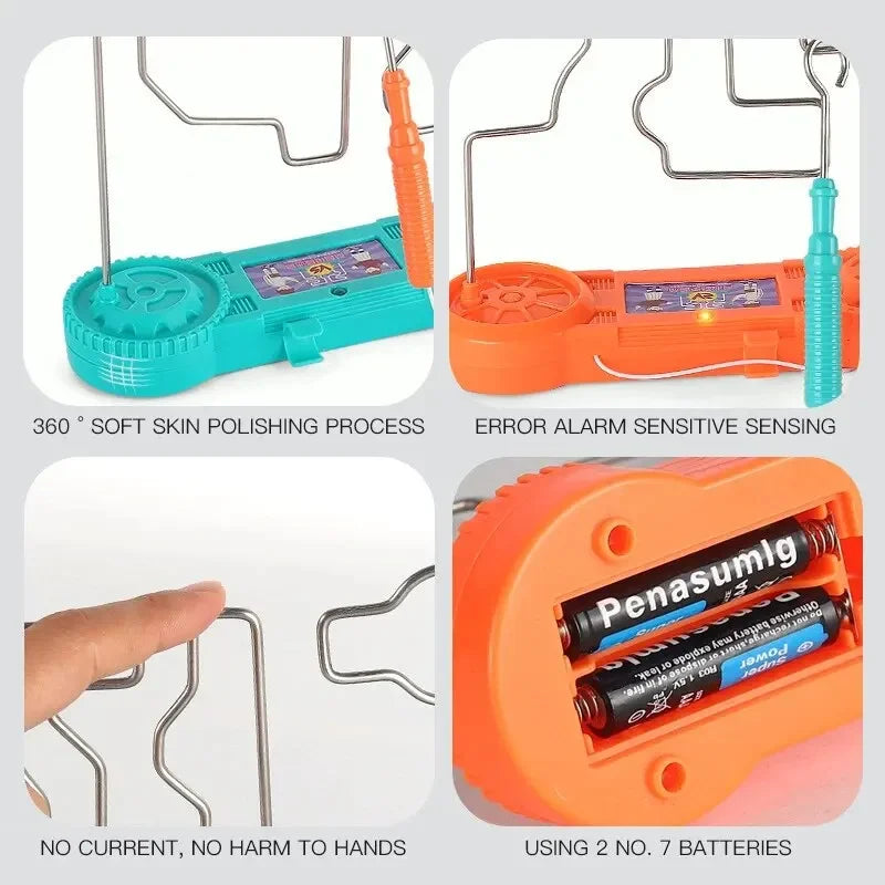 Montessori Elektrisch Schokspel Speelgoed - Onderwijs Elektrisch Doolhof Spel, Wetenschappelijke Experimenten Cadeau voor Kinderen