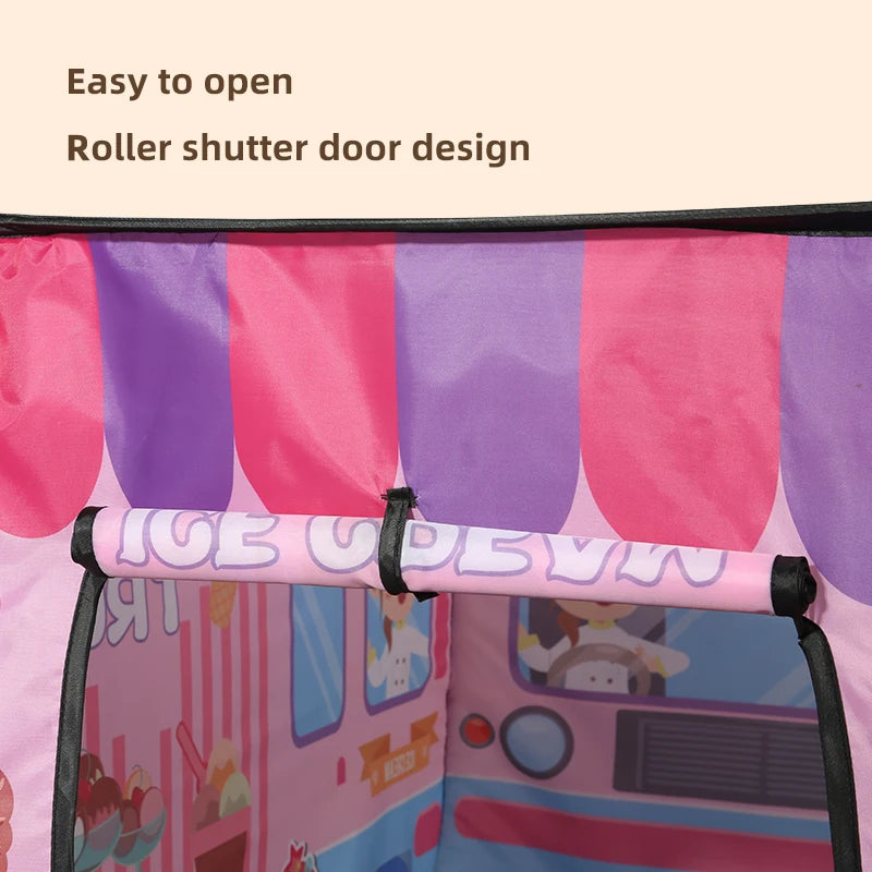 Kindertent IJscowagen | Interactief Speelhuis voor Binnen & Buiten