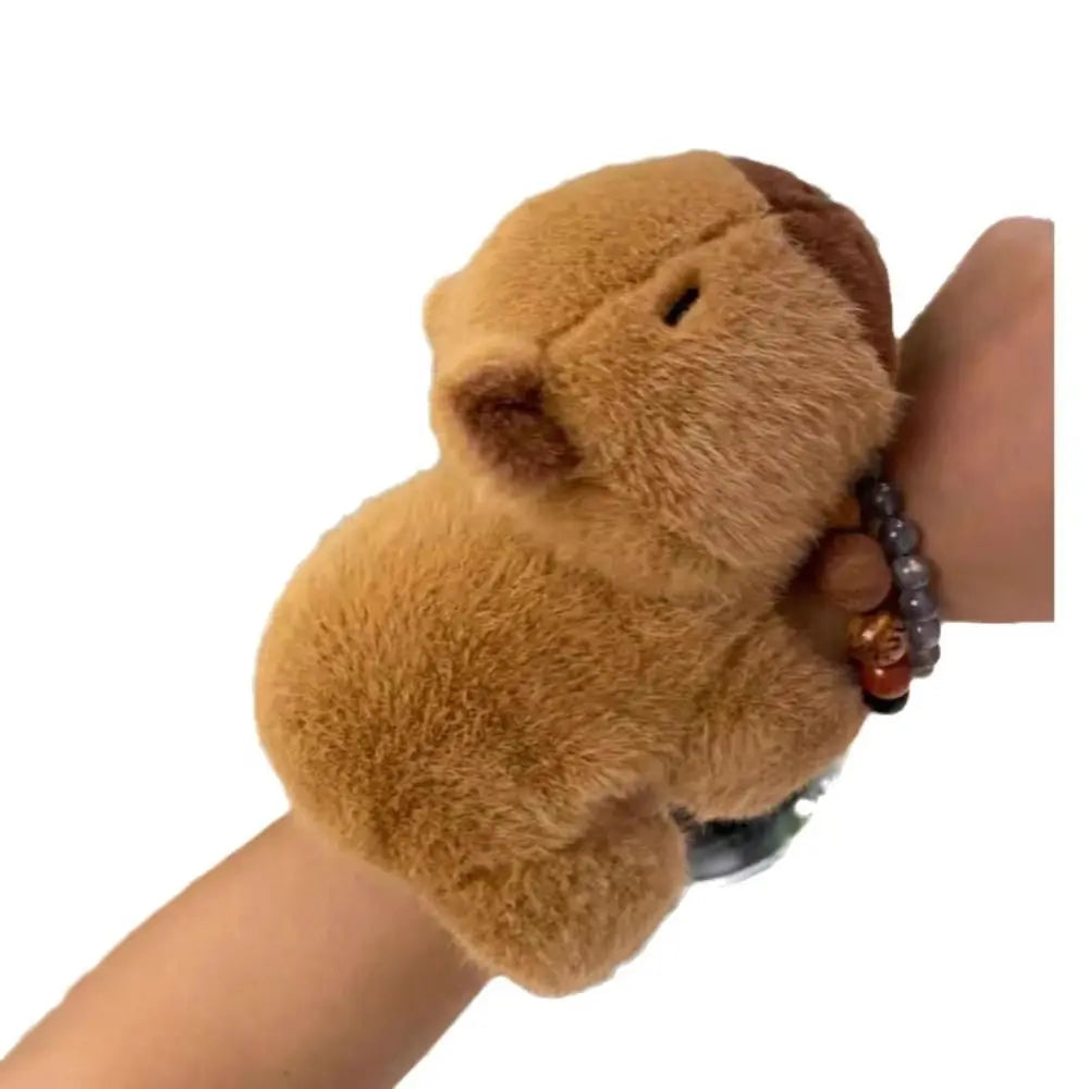 Pluche dierenarmbanden - Capybara om te klikken - Interactief en knuffelig speeltje voor kinderen, verjaardagscadeau