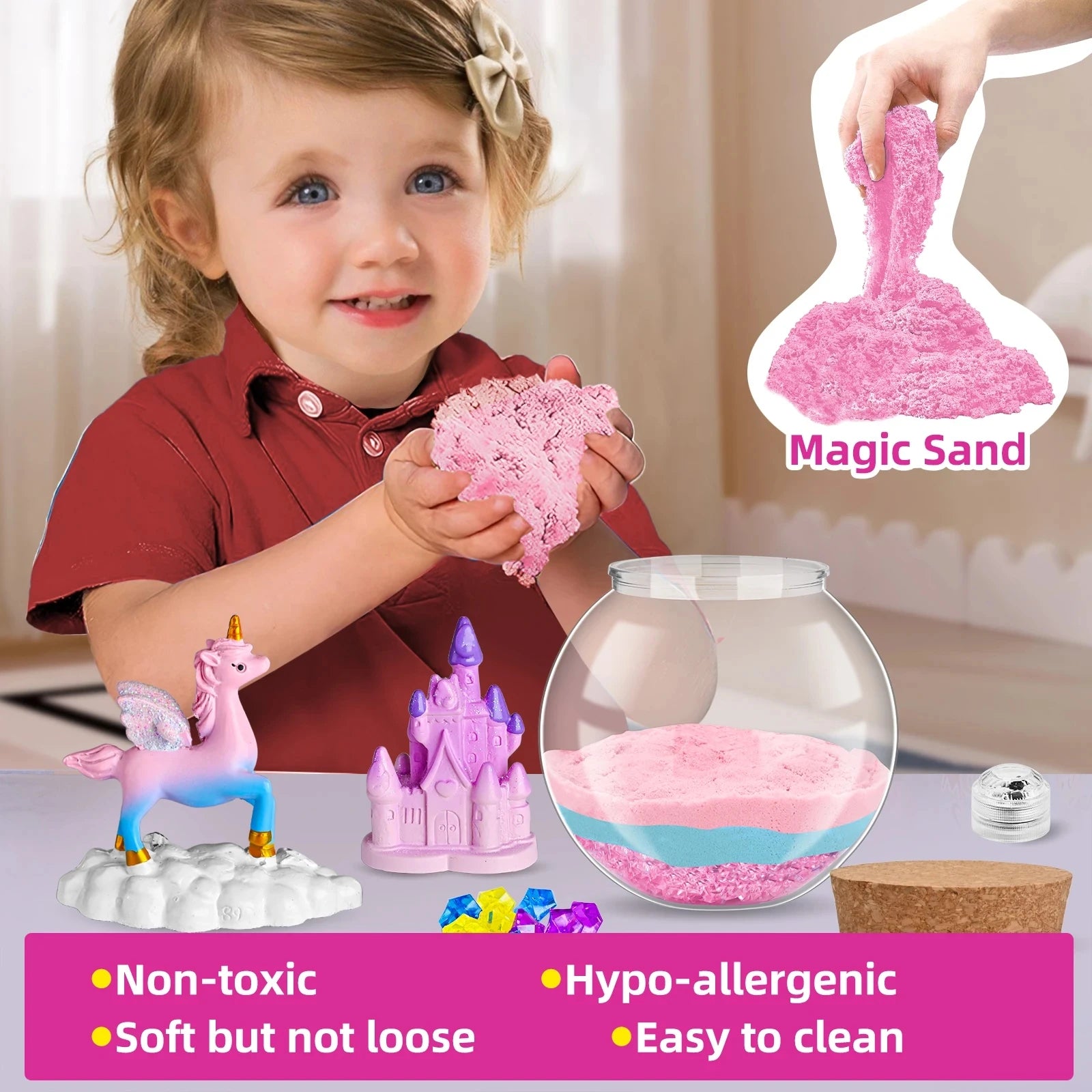 Eenhoorn Meisjes Cadeau | DIY Eenhoorn Kunst & Ambachtenset, Stralende Eenhoorn Glazen Container, Verjaardagscadeau