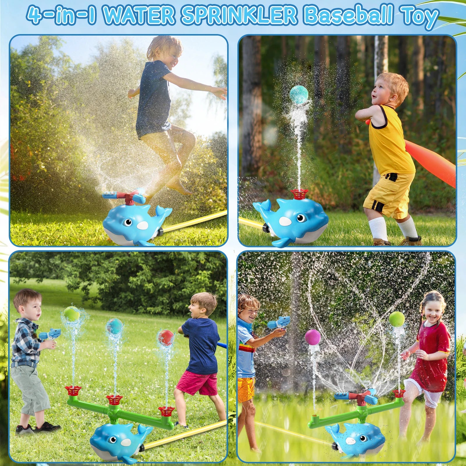 Zomers Buitenwatersproeier Slak – Roterende Sproeier voor Kinderen | Waterpret op het Gras in de Tuin