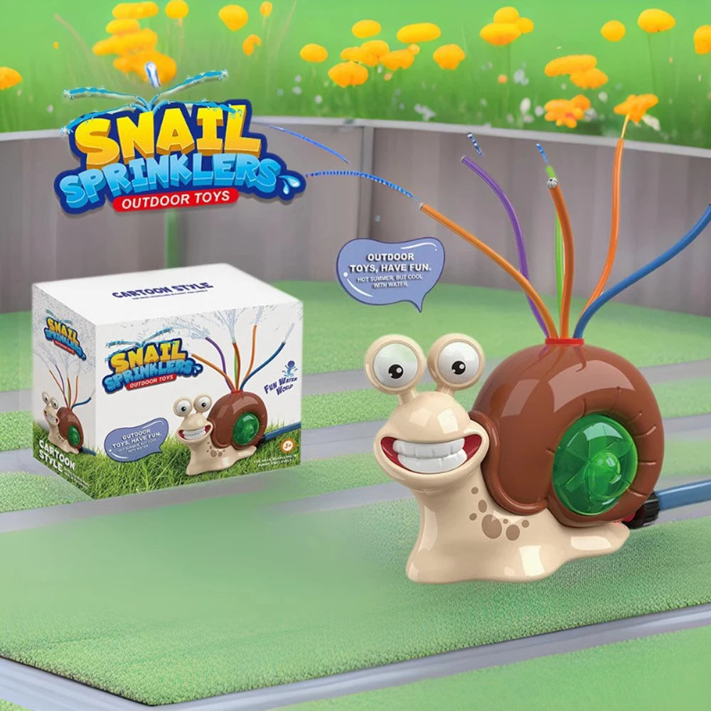 Snail Sprinkler Water Spray Outdoor Garden Backyard Water Toys Summer Yard Cartoon Splash Sprinkler Baby Bath Toy for Kids Gifts