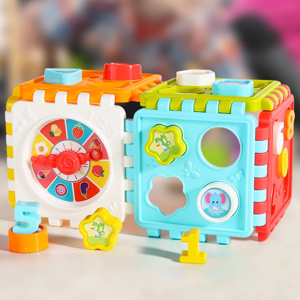 Activiteitencube Voor Peuters, Vormen En Cijfers Sorteerspel, Montessori Educatief Speelgoed Voor Baby's