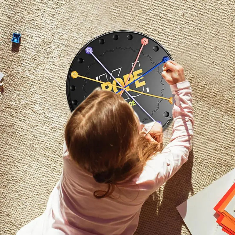 Kindertouw Knopen Sensory Spel | Logisch Denken & Breinstrategie Tafelspel