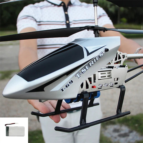 Helikopter met Afstandsbediening | Extra Duurzaam Groot Vliegtuig Speelgoed voor Kinderen | 3.5CH 80cm Drone Model voor Buiten