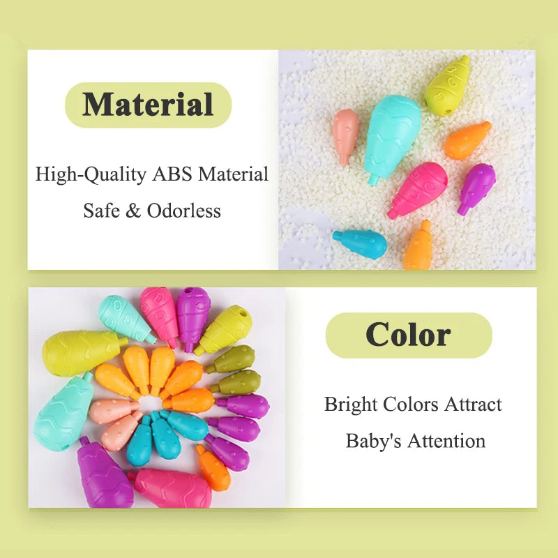 Balancerende Cactus - Regenboog Stapeleducatief Speelgoed