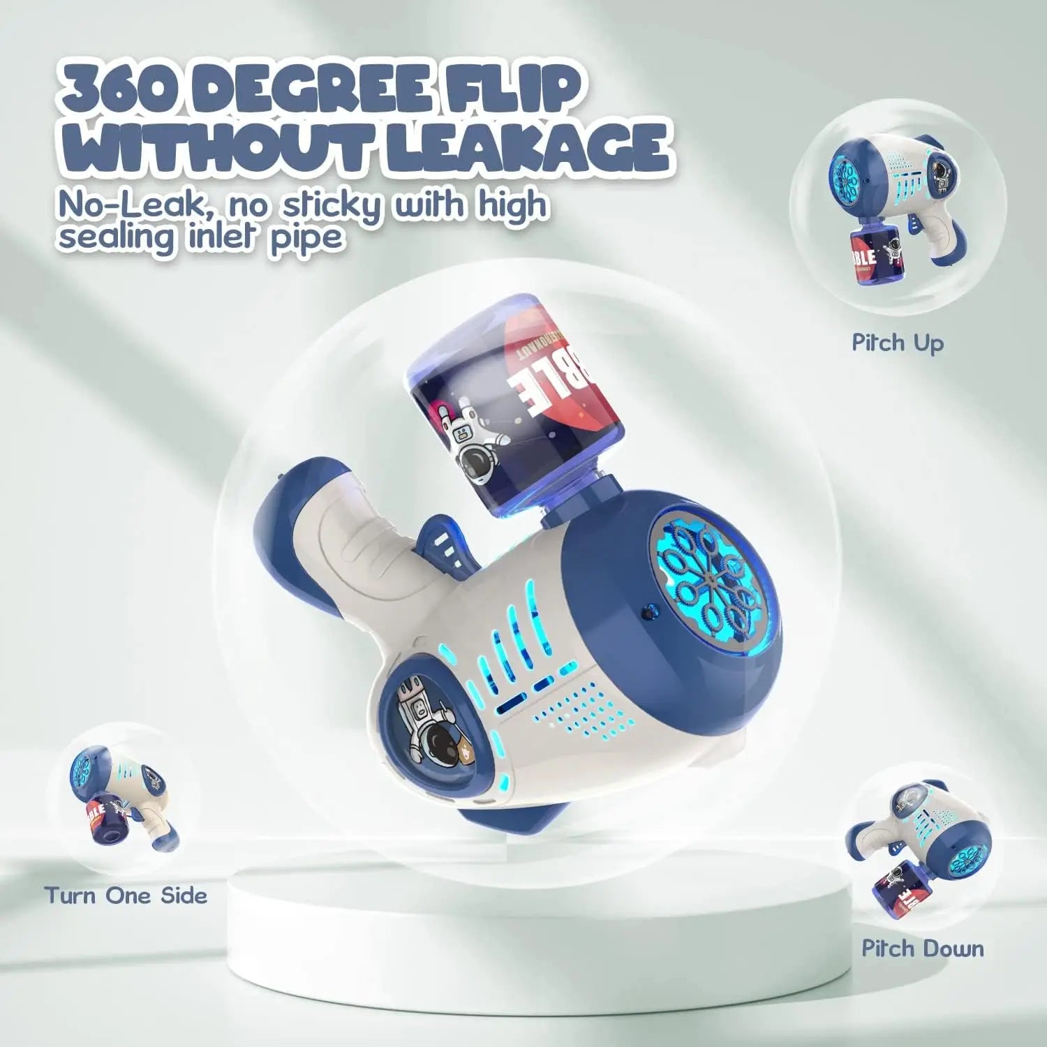 Eaglestone 2 Bubble Gun - Lichtgevende Blazer met 8 Gaten en 4 Navullingen, Buiten Feest Speelgoed