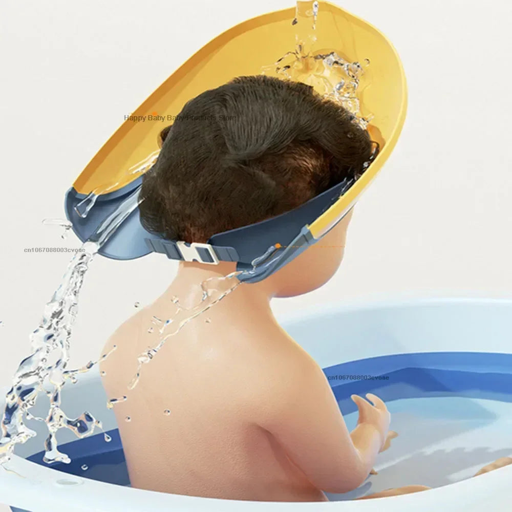 Verstelbare Douchemuts voor Baby en Kinderen - Waterdichte Badmuts voor Jongens en Meisjes - Oog- en Oorbescherming tijdens Haarwassen voor Peuters