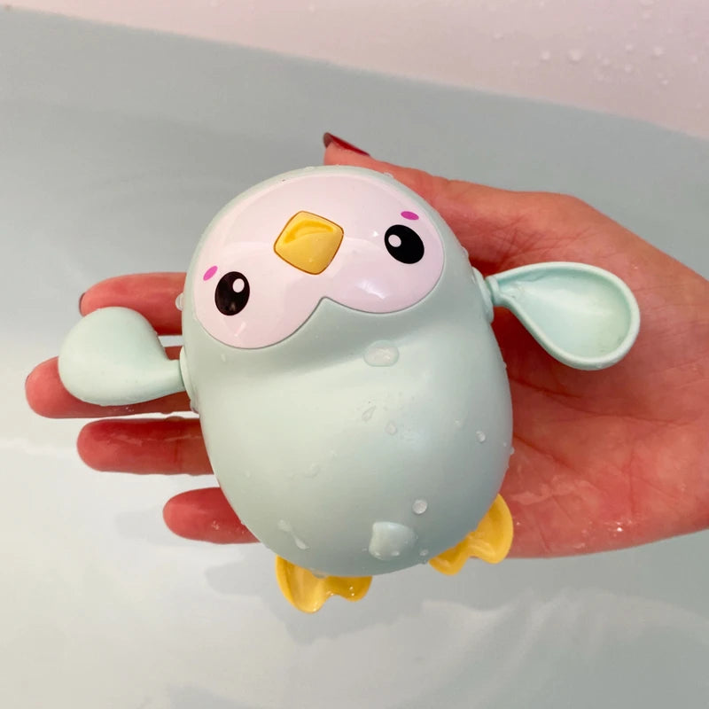 Baby Bad Speelgoed | Schattige Eend & Pinguïn Eiersproeier, Waterspeelgoed voor Douche & Zwemmen, Perfect Cadeau