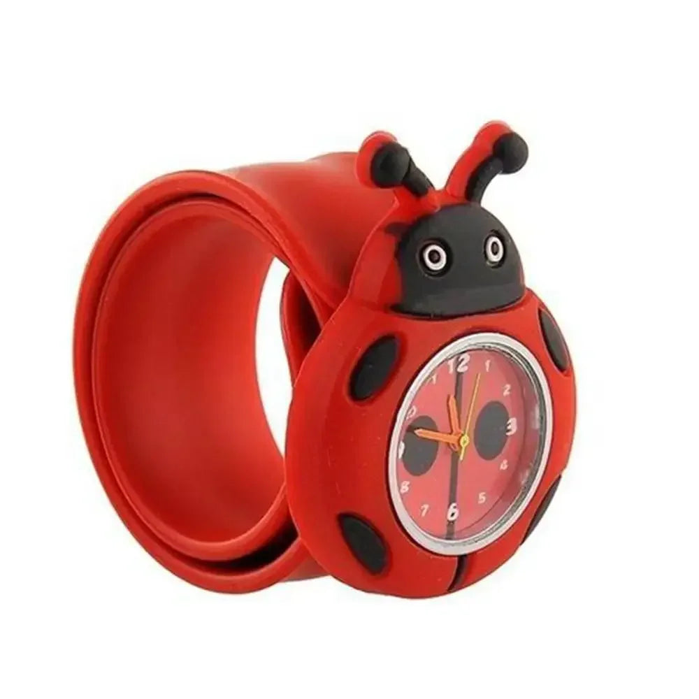 Cartoon Dieren Kinderhorloge | Schattige Fruit Siliconen Klaphorloge, Kwartshorloge, Cadeau voor Jongens & Meisjes