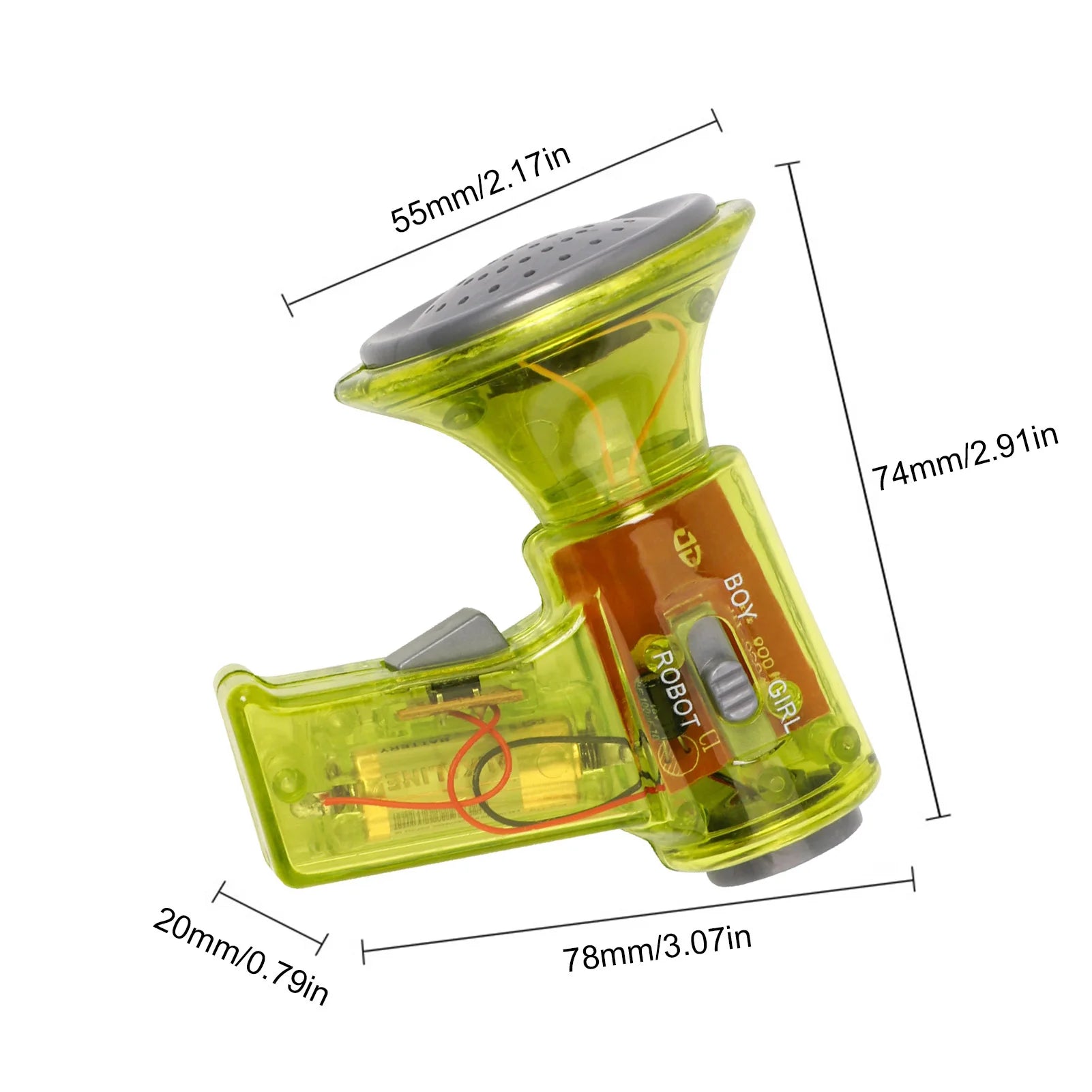 Grappige Multi Voice Changer Versterker | 3 Verschillende Stemmen, Leuk Speelgoed & Educatief Gespreksspeeltje voor Kinderen