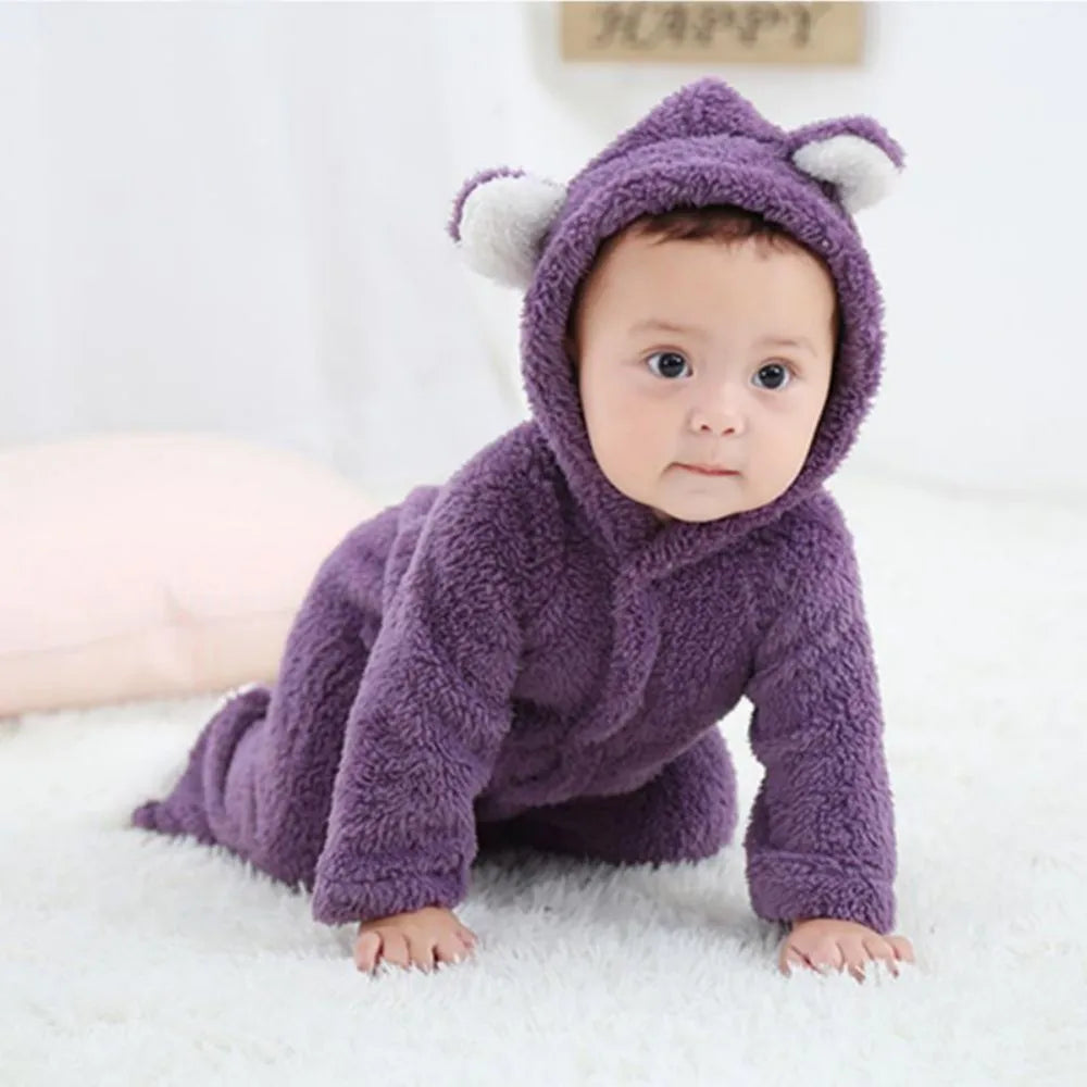 Winter Warme Fleece Babyrompers | Dieren Overall Baby Jumpsuits Kostuum