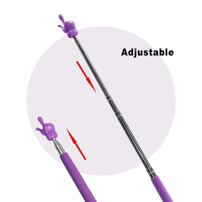 Uitschuifbare Leraar Aanwijsstok | Vinger Leeshulp, Telescopische Stick, Educatief Speelgoed voor Kinderen