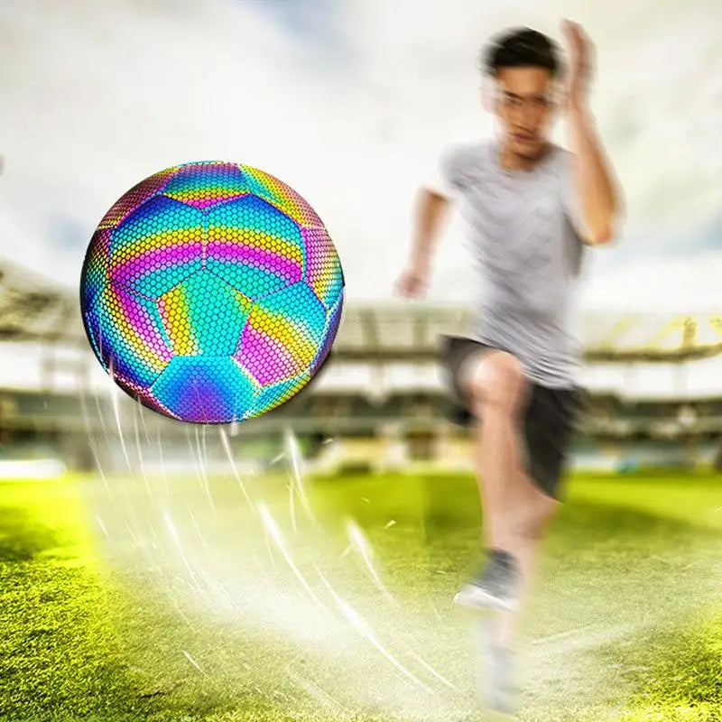 Reflecterende voetbal maat 5, lichtgevend | Kinderen 6+ | Buiten