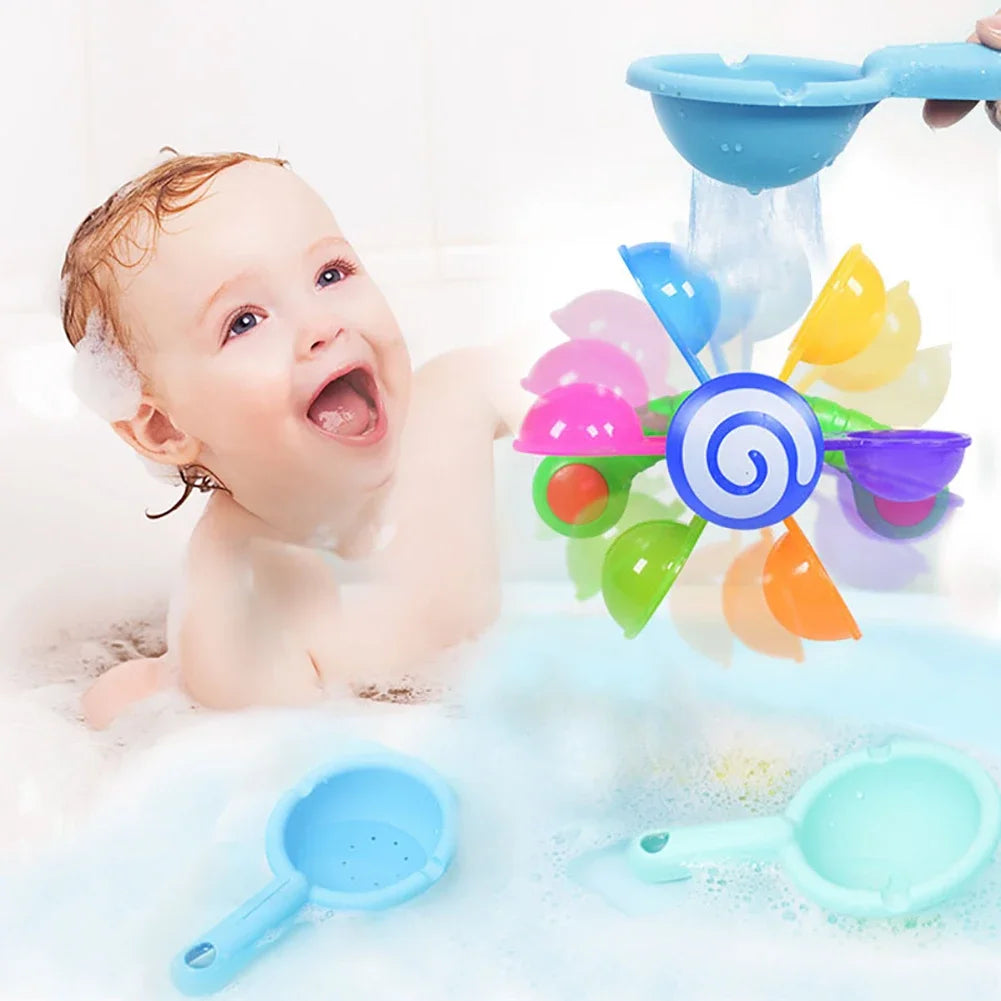 Kleurrig Waterwiel Badspeelgoed – Zuignap Watersproeier & Douche Speelset voor Baby’s & Peuters | Cadeau voor Kinderen