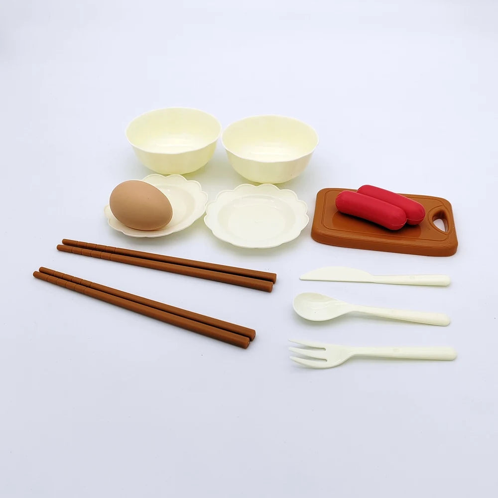 Keuken Speelgoed Set | Gesimuleerd Keukenspeelgoed voor Kinder Rollenspellen, Speelgoedset voor Jongens en Meisjes