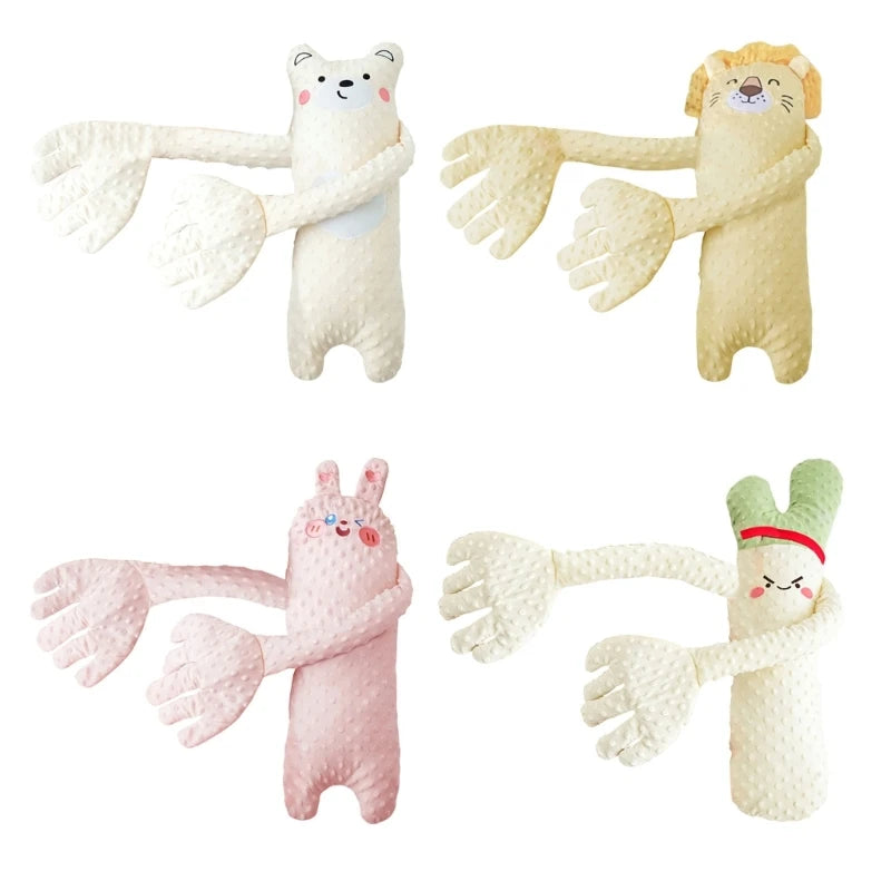 Cartoon Baby Slaapknuffel - Rustgevend Kussenpopje met Afstandsbediening (Met/Zonder Muziek) voor Pasgeborenen