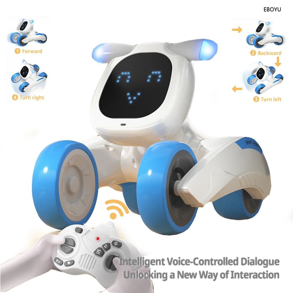 Slimme Praat- en Dansrobot Puppy | 2.4Ghz interactieve robot hond met spraakbesturing – Educatief kinderspeelgoed