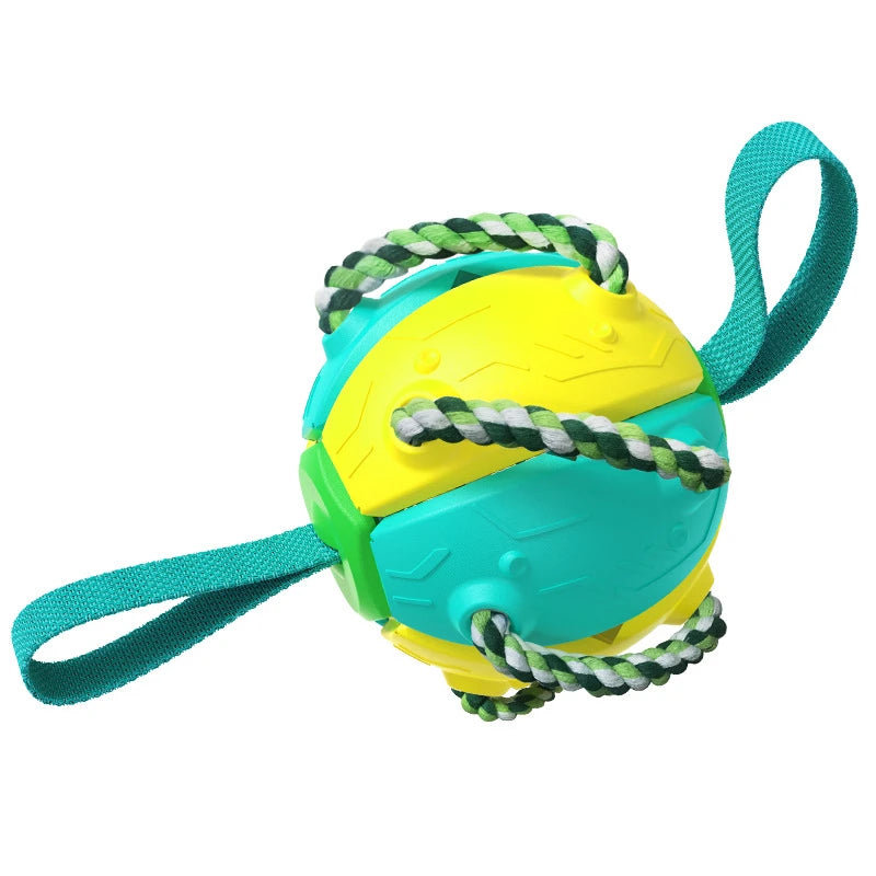 2-in-1 Ballen Frisbee voor Honden | Opvouwbaar Speelgoed | Kauw- en Trainingsspeelgoed