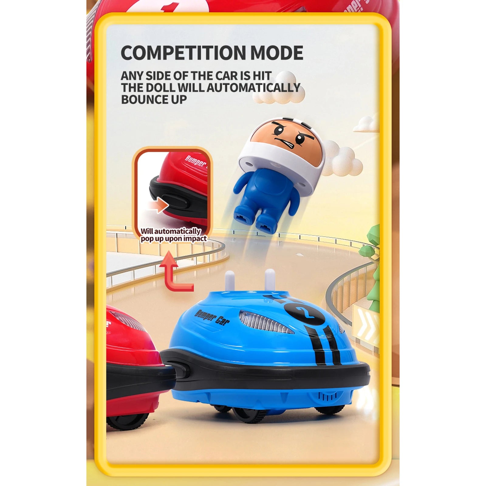 Mini RC Bumper Auto’s | Interactief Crash & Ejector Speelgoed | 6+ Jaar