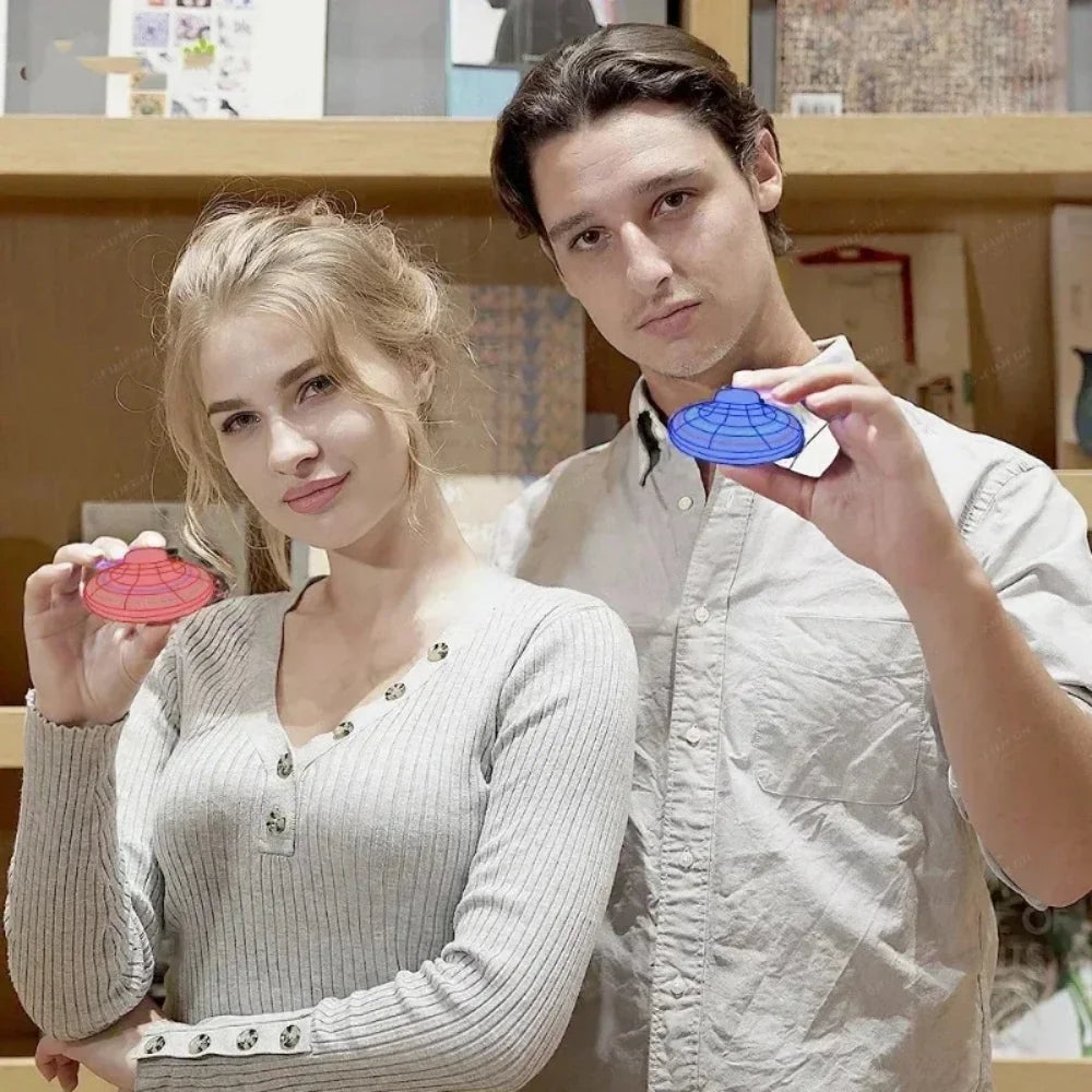 Magische Vliegende Helikopter Spinner | Upgraded Vingertop Gyroscoop Fly Orb Hoverbal Mini Drone | LED Speelgoed Cadeaus voor Kinderen