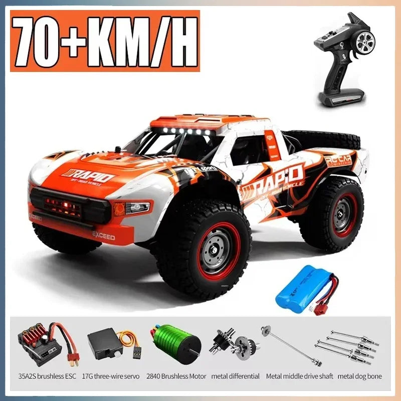 RC Monstertruck | 1:16, 70KM/U, 4WD, Borstelloze Motor, Drift Speelgoed Voor Kinderen & Volwassenen